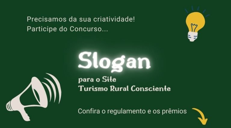 concurso slogan site turismo rural consciente
